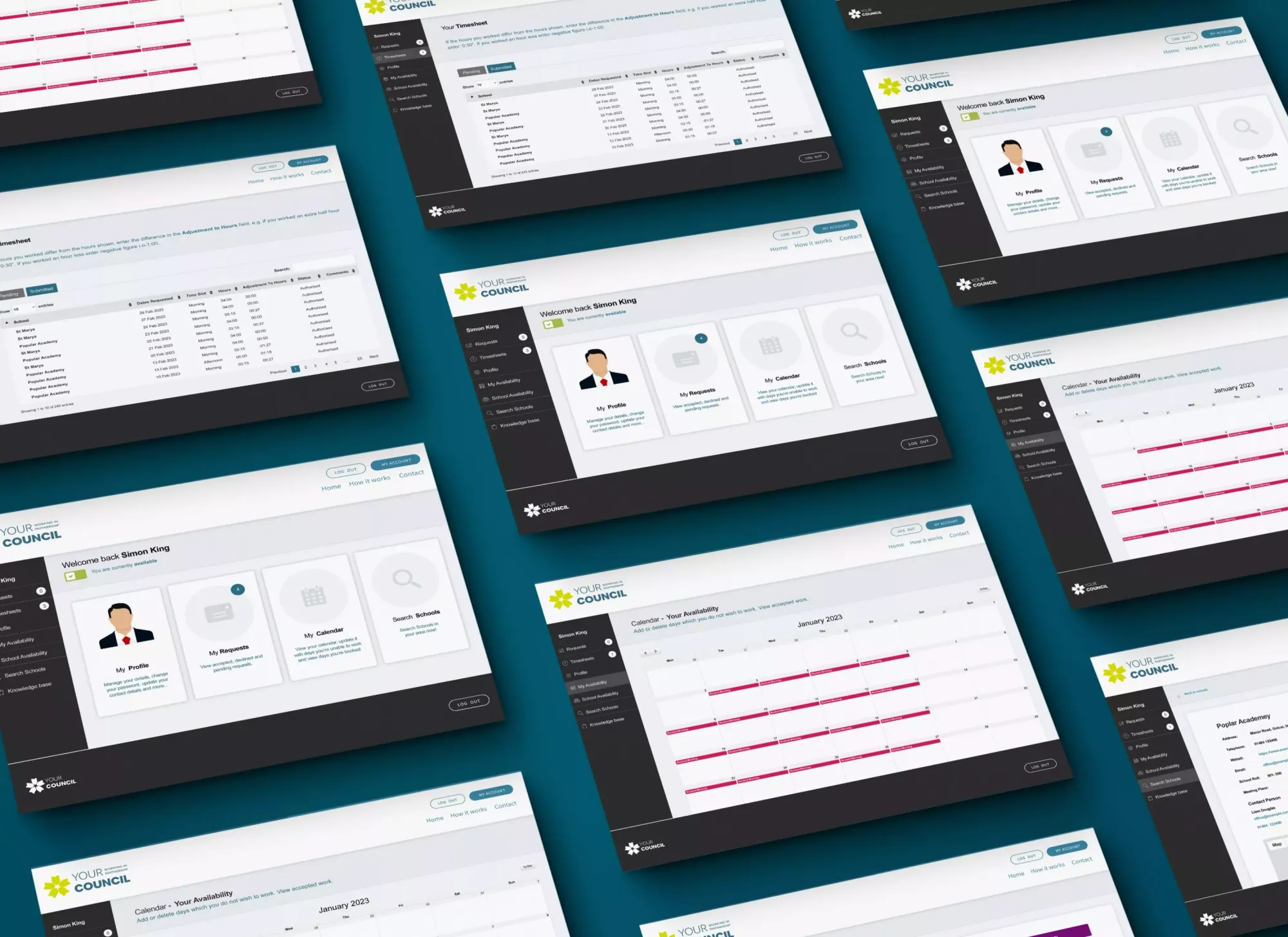 Supply Teachers Booking System